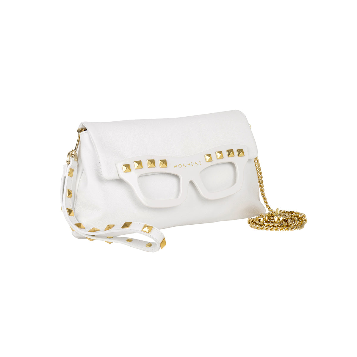 Pochette Little Lucy Not That Kind bianca/oro