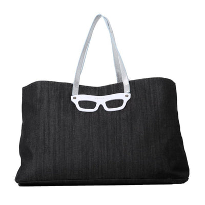 Maxi shopping denim nero