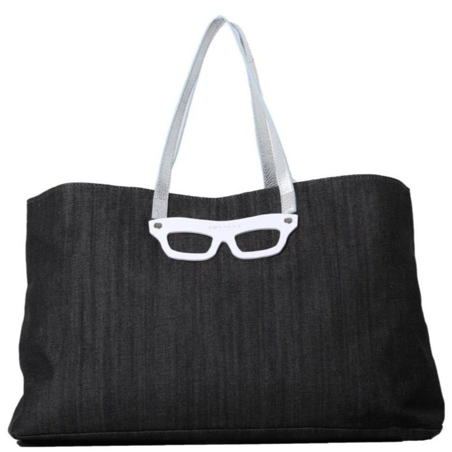 Maxi shopping denim nero